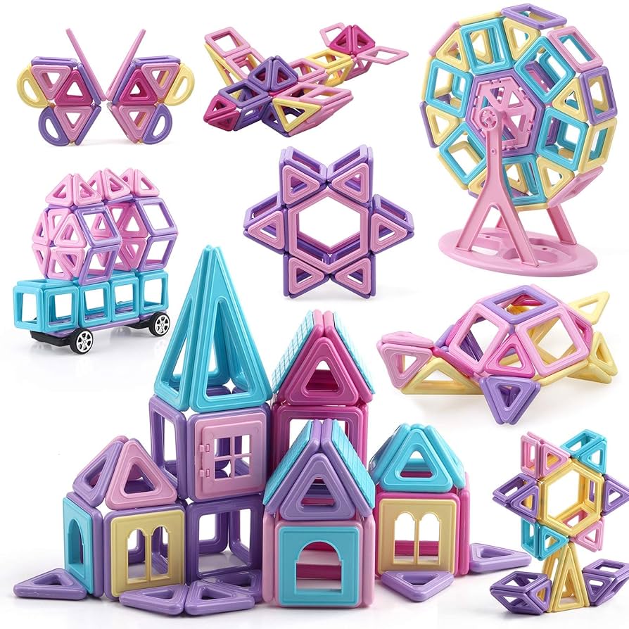 Amazon.co.jp: AOMIKS 124pcs マグネットおもちゃ マグネット